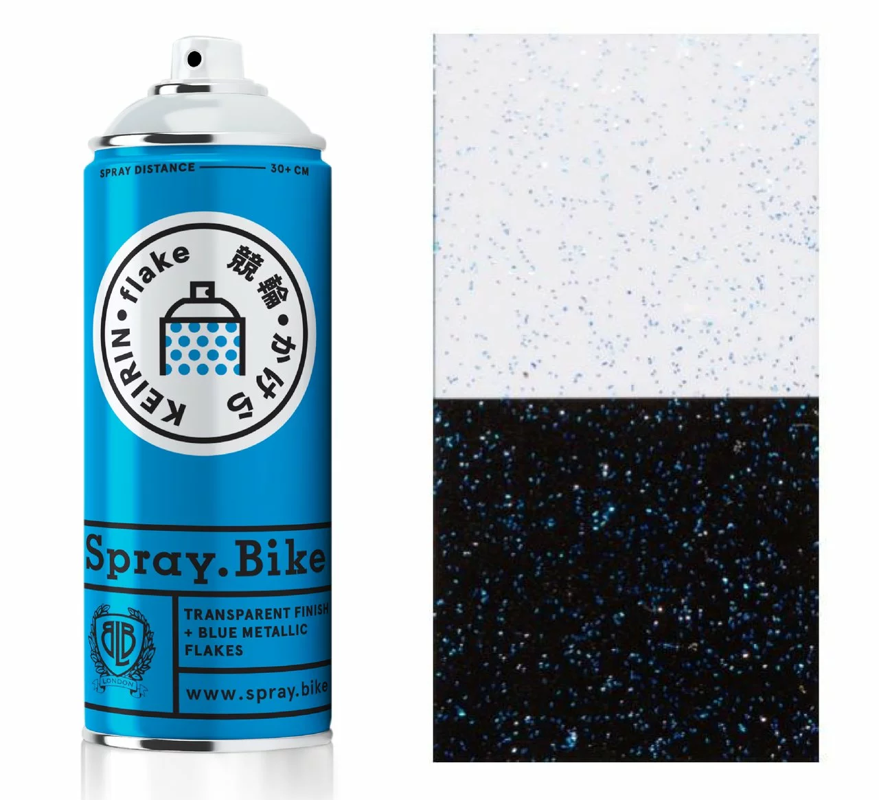 Spray.Bike Klarlak Med Blå Glimmer Effekt 400 Ml 3 Spray.Bike Klarlak Med Blå Glimmer Effekt 400 Ml