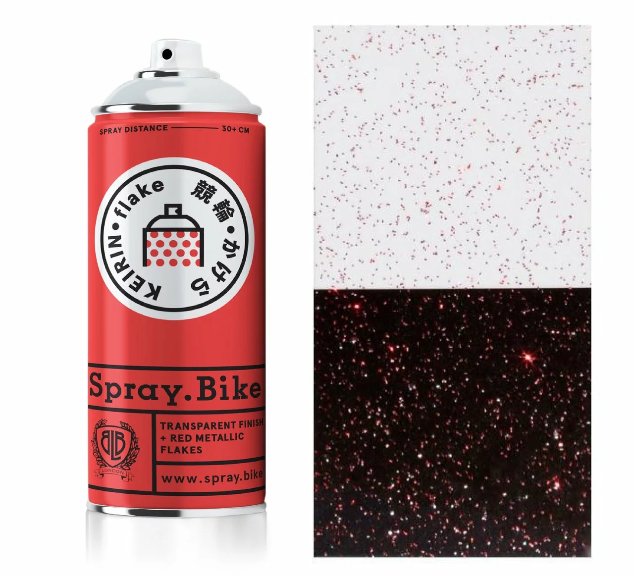 Spray.Bike Klarlak Med Rød Glimmer Effekt 400 Ml 3 Spray.Bike Klarlak Med Rød Glimmer Effekt 400 Ml