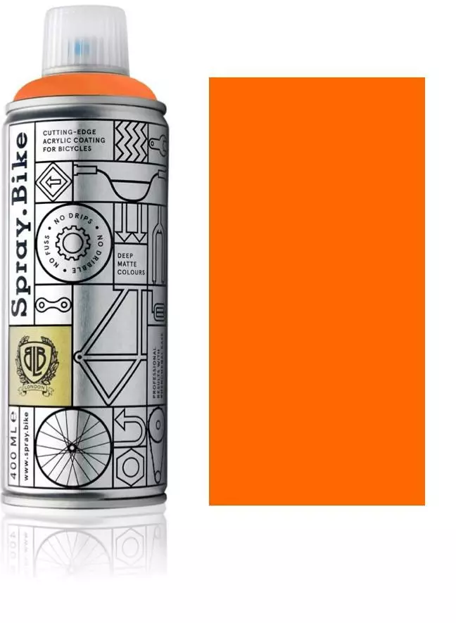 Spray.Bike Spraymaling 400 Ml Fluorescerende Orange 3 Spray.Bike Spraymaling 400 Ml Fluorescerende Orange