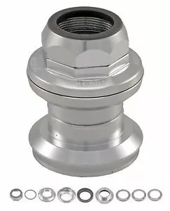 Komplet Styrfilling 1" 30 Mm I Top Og Bund Sølv